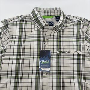 Chaps Explorer Switchback Shirt Mens Small Plaid NWT Performance Hiking
